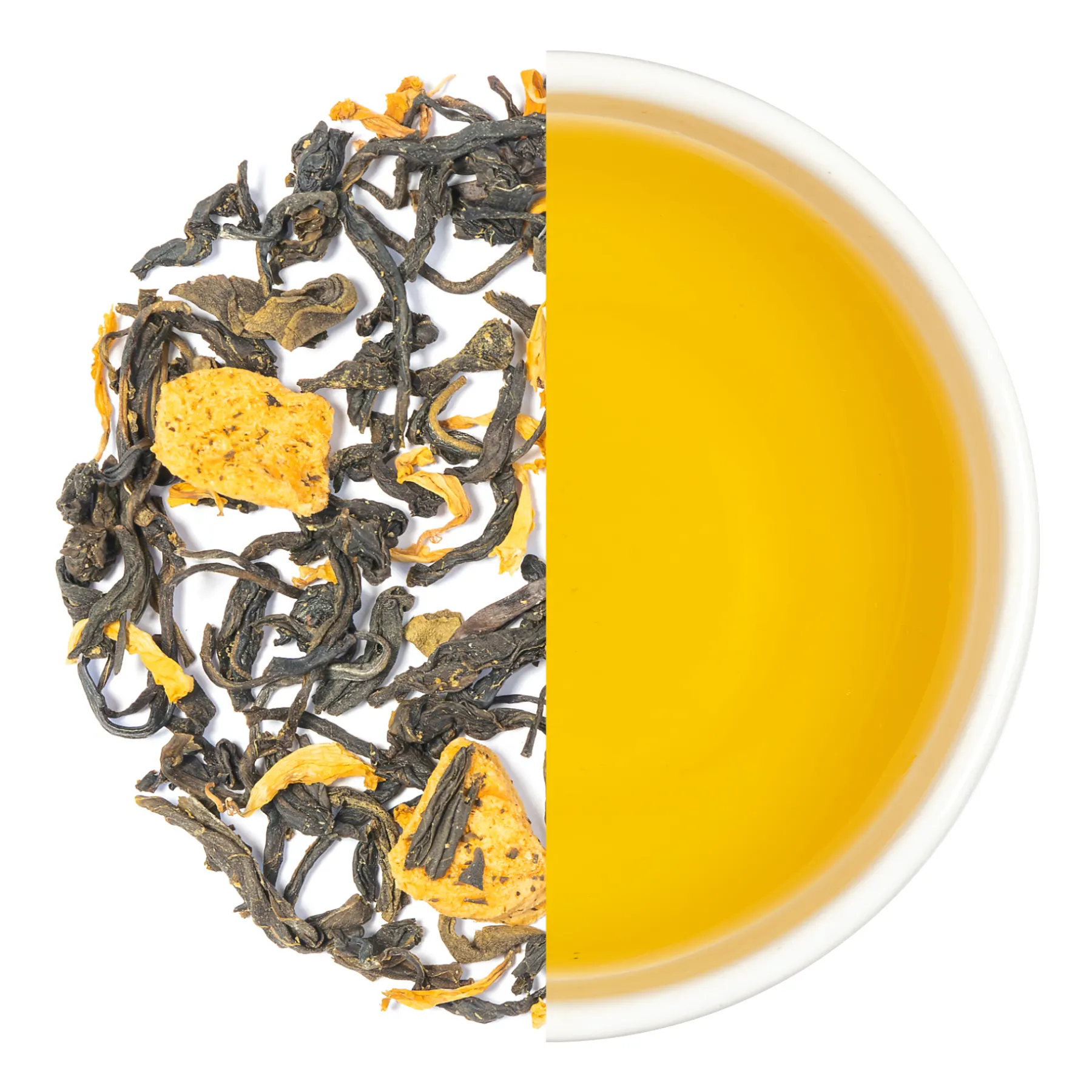 Mango fruit tea tropical herbal tea blend